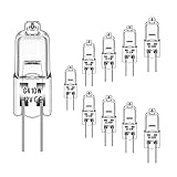 bombilla led campana extractora cata 【Bombillas halógenas G4】 Regulables, paquete de 10, 10 W 12 V, 150 lm, cápsula de vidrio transparente, 3000 K blanco cálido, 2000 horas de vida útil.
