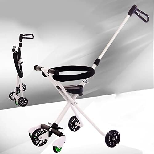 Portable Folding Lightweight Baby Stroller Compact Stroller Airplane Travel,Baby Stroller Professional Foldable 5 Wheels Ergonomic Adjustable Infant Carriage for 1 to 6 Years Old(Black),