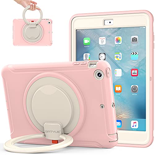 BATYUE Shockproof Case for iPad mini 3 / Mini 2 / Mini 1, 7.9 Inch, Pink