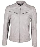 Gipsy GMChesto Herren Lederjacke (XXL, silver grey)