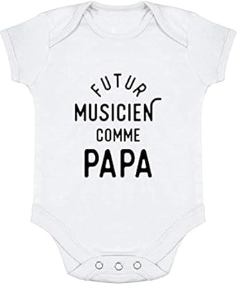 Body Bebe Futur Musicien Comme Papa Cadeau Noel Humour Naissance Anniversaire Bapteme Original Rigolo Humoristique Amazon Fr Vetements