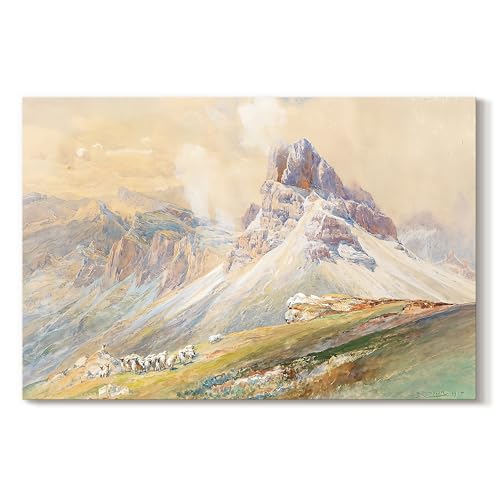 Edward Theodore Compton | View of Mountain Sheep | Canvas Wall Art | LT628