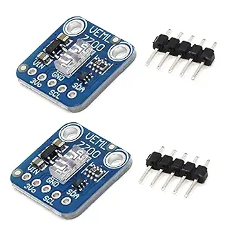 HiLetgo 2pcs VEML7700 Ambient Light Sensor Module I2C 16-bit, 0-120k Lux Light Measuring Range