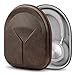 Geekria EJB54 UltraShell Headphones Case/Hard Shell Carrying Case/Headset Protective Travel Bag with Space for Cable, AMP, Earpads, iPod, Parts and Accessories (Brown Pebble Leather)