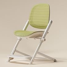 Kids Desk Chair - Ergonomic Kids Study Chair Adjustable Height 14-20in - Student Chairs Corrective Sitting Posture for Home School and Library,Green