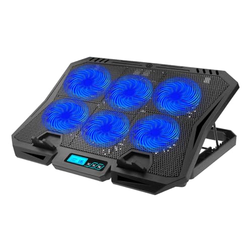 Base de enfriamiento para laptop con ventilador ajustable para 15.6 pulgadas miniatura 1