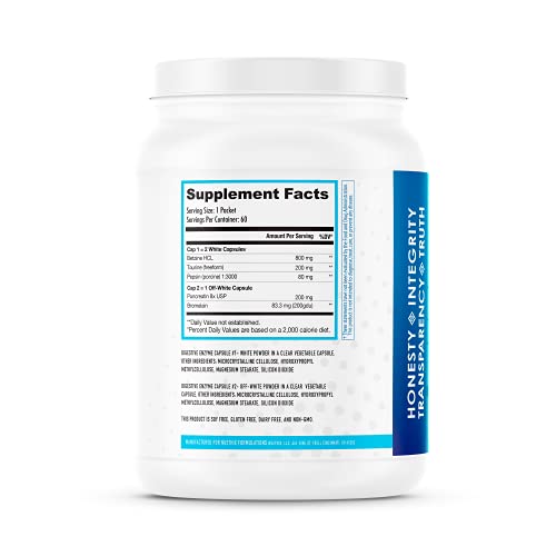 Nuethix Formulations Utilyze Enzymes For Digestive Wellness, Dietary Supplement For Nutrient Absorption, 60 Travel Packets #TOP1