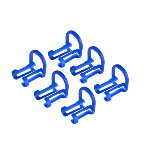 Dental Cotton Roll Holder Disposable Blue Teeth Cilp Holders Dental Isolator Tool Clinic Orthodontic Accessories 100Pcs image 4