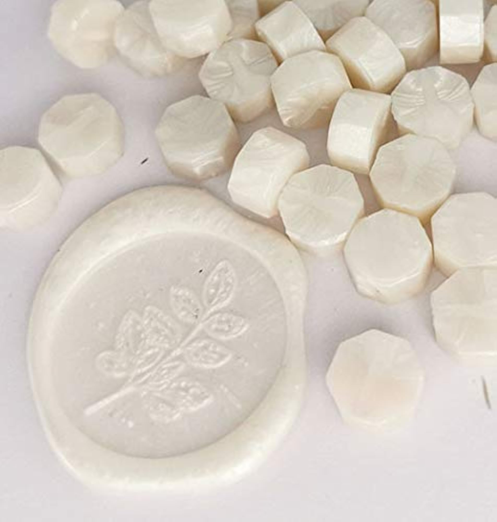 80 Pieces Cream White Sealing Wax Beads for Invitations