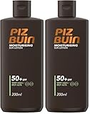 Piz Buin Feuchtigkeitsspendende Sonnenlotion SPF50+, 200ml (Verpackung kann variieren) (Packung mit 2)