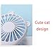 Imagen de YROHGKPN Ventilador de mano lindo diseño personal portátil para niños elegantes niñas mujeres hombres interior y exterior viaje escritorio silencioso