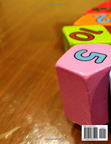 Sketchbook: Asserted-color Dice Toy Premium Cover for kids nursery, Notebook, Diary, Journal for doodling, sketching, typography, drawing, 8.5x11 Extra Large, image 2