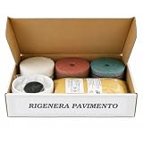 BMC Rigenera Pavimento Marmo kit 3” per utilizzare una normale lucidatrice domestica come levigatrice con dischi abrasivi e lucidanti 80mm per riportare a specchio pavimenti in marmo opachi