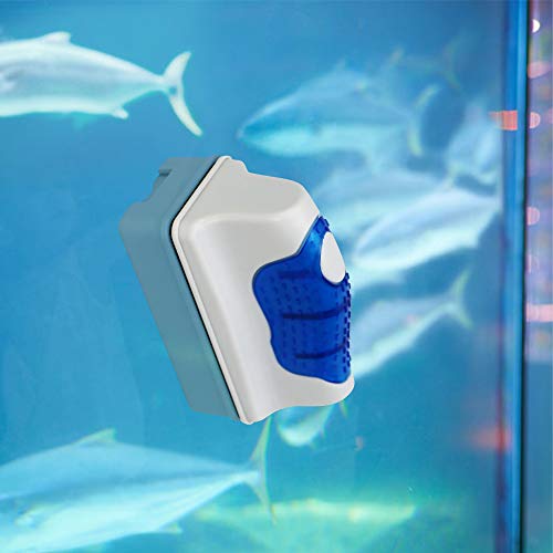 Jasonwell Magnetic Aquarium Fish Tank Glass Algae Glass Cleaner Scrubber Floating Clean Brush(M) #TOP6