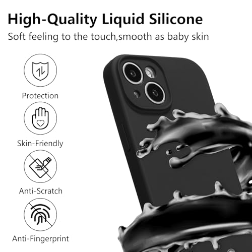 UCASONG for iPhone 15 Case,Liquid Silicone,Black by UCASONG - Used condition - Image 2