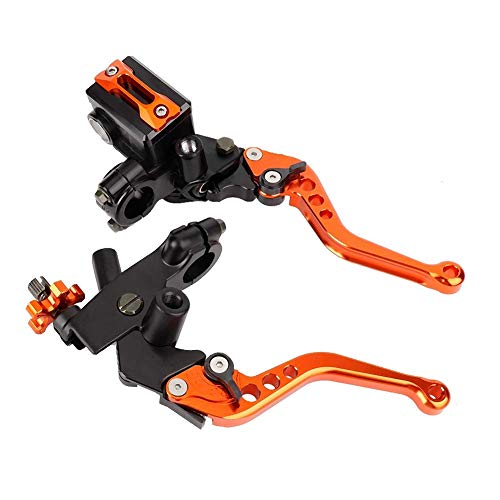 Master d'embrayage de frein moto 7/8 22mm leviers orange universels