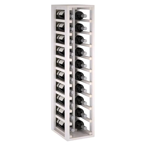 Portabottiglie in legno di pino bianco con capacità per 20 bottiglie