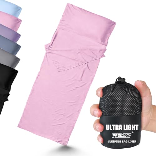 Frelaxy Ultralight Sleeping Bag Liner (Pink, 27.5in x 84.6")