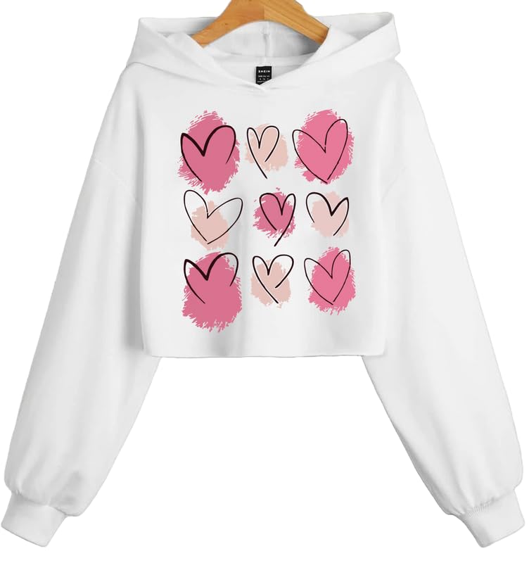 absolute defense Heart Crop Hoodie Women Girl Casual Stylish Latest Black White Lavender Pink Under 399 499-picture-18