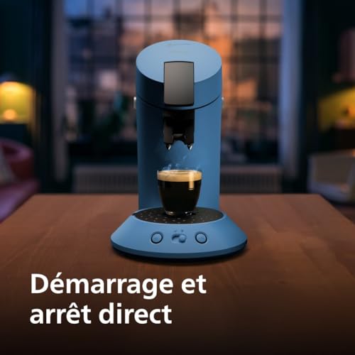 Senseo Original Plus Machine à café à dosettes Sélection de 'intensité du café Technologie Coffee Boost 2 tasses a la fois Plastique recyclé Paon CSA21000 - vue 3