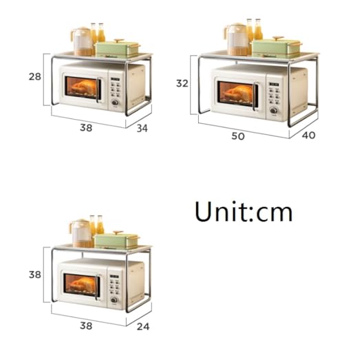 Étagère de rangement micro-ondes support compact gain de place cuisine