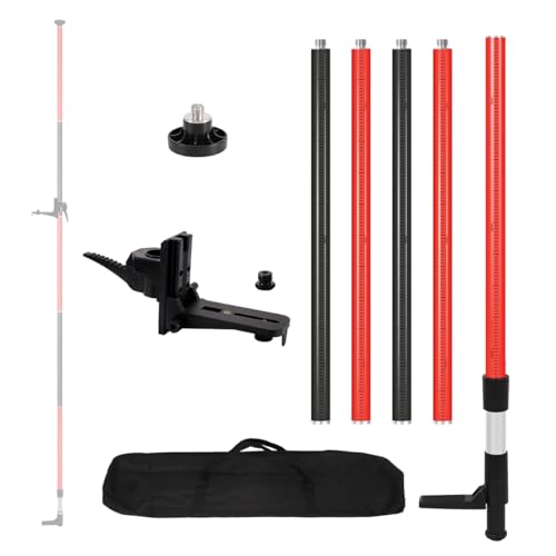 Telescoping Pole, Telescoping Support Pole with Extendable Mounting Pole for Lasers Level of Rotary and Line Lasers