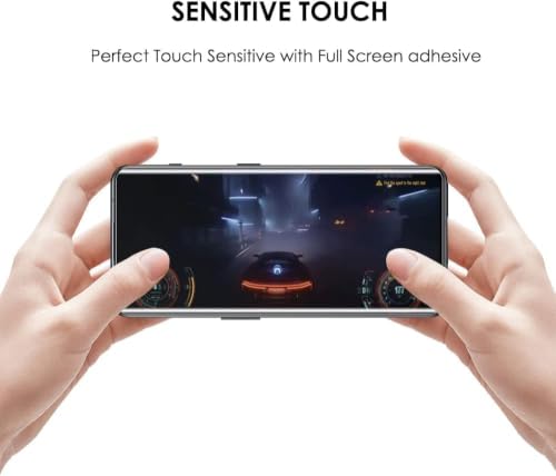 Image of Uyiton Curved UV Tempered Glass Screen Protector for OnePlus 11 | 9H Hardness | Fingerprint Compatible | HD Clarity | Full Coverage | Pack of 1