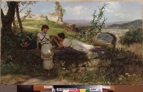 Affiche toile Talisman Hendrik Siemiradzki art portrait reproduction de peinture 60x90cm
