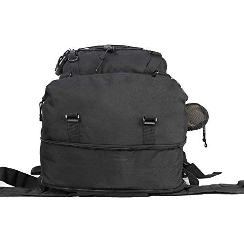 Greencity 3 Day Tactical Backpack Large Capacity Molle Bag Expandable Hiking Camping Hunting,Black