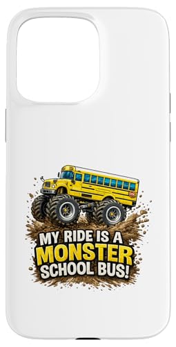My Ride is a Monster School Bus �L�b�Y �r�b�O�z�C�[�� �g���b�N �L�b�Y �X�}�z�P�[�X iPhone 15 Pro Max �p