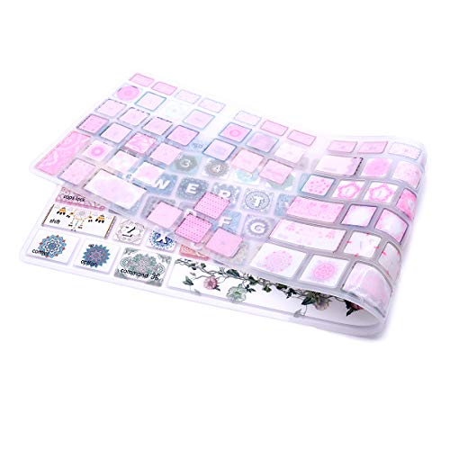 Coque silicone clavier Apple Mac MB110LL/B A1243 US imprimé mignon - 4