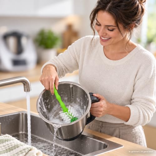 Foto von matrasa Spülbürste Tassenbürste - ideal für Thermomix ® TM6 TM5 TM31 und TM21 - mit Nylonborsten (5er Pack (je Farbe 1x) zum Sparpreis)