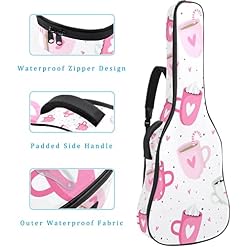 Hondank Housse de protection épaisse en éponge imperméable pour guitare acoustique, électrique, basse, guitare classique… - Les Beatles, Paul McCartney, John Lennon, RIngo Starr, George Harrison Hondank Housse de protection épaisse en éponge imperméable pour guitare acoustique, électrique, basse, guitare classique… – Image 3