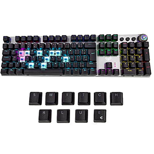 Teclado Gamer Mecanico Abnt2 Switch Blue Anti-Ghoting Iluminado Led RGB para Pc PS4 Ps5 Xbox One Not