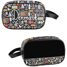 FUSTMW Danish Design Gifts Transparent Denmark Makeup Bag Denmark Experience Gifts for Danish Travel Bag for Souvenirs