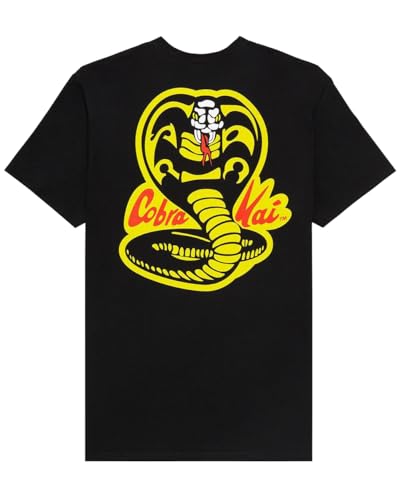 Camiseta masculina de manga curta Cobra Kai All Valley Karate Championship, Preto, P