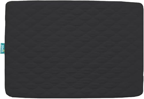Pack and Play - Protector de colchón ajustable impermeable para colchón de corral, compatible con Graco Pack n Play & Dream On Me & Pamo Babe, Negro