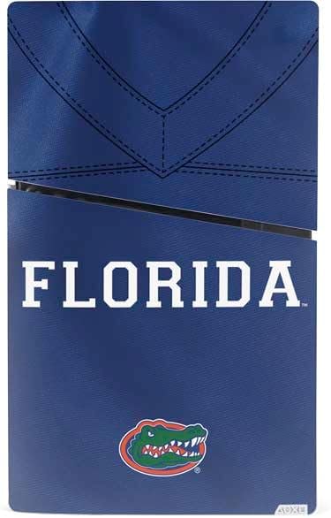 Skinit Decal Gaming Skin Compatible with PS5 Slim Digital Edition Bundle - Officially Licensed University of Florida Blue Jersey Design