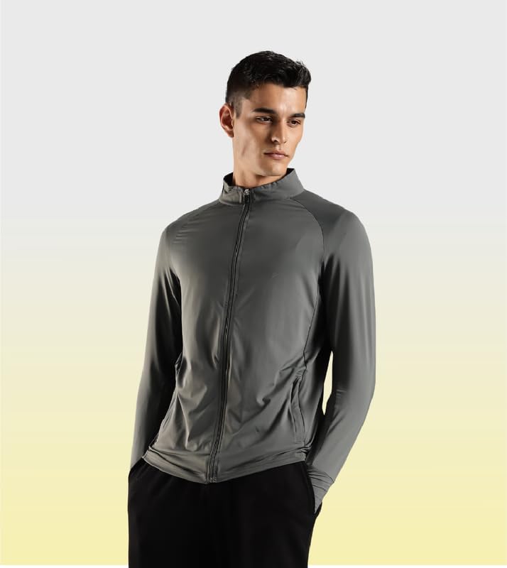 Image of Sunscreen Jacket ICE Pro - UPF 50+ Cooling Jacket for Men & Women | Cool Rush Pro Tech, UV Protection, Breathable, Sweat-Wicking, Anti-Microbial, Lightweight Sun Hoodie for Outdoor Sports & Travel
