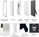 DECANIT 5x7 Picture Frame Metal, Thin Profile Photo Frame 5 by 7 Inch, Display for Wall or Tabletop,Silver