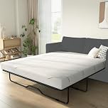 4 Inch Gel Memory Foam Twin Size Sofa Bed Mattress Replacement – Foldable Mattress for Sleeper Sofa, Couch, Guest Room, RV & Boat – CertiPUR-US & Oeko-TEX Certified – Medium Firm Support
