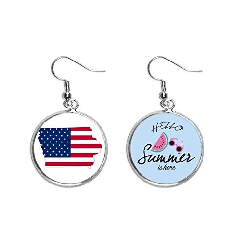 Pendientes de sandía estilo Iowa para lucir en barbacoas y playas este verano