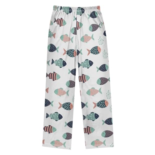 J JOYSAY Colorful Cartoon Fish Pajamas Pants Soft Long Pajama Bottoms Lounge Sleep Pants Size S-XL2