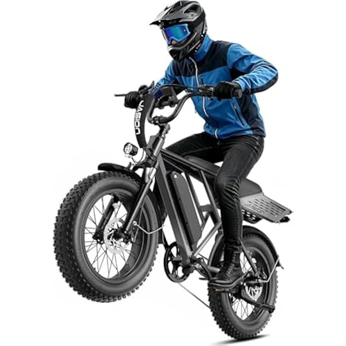 Jasion RetroVolt Electric Bike for Adults with 2000W Peak,30 MPH Electric Dirt Bike, 48V 13AH Battery, 70 Miles Range Electric Motorcycle, 20'' X 4'' Fat Tire All-Terrain EBike,Hydraulic Disc Brake-QL