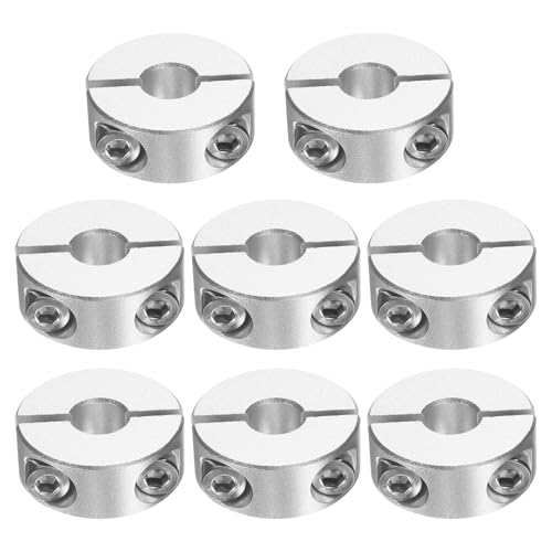Collar de eje doble dividido uxcell de 8mm para reparar holguras en poleas sin desmontar