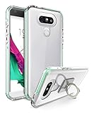LG G5 Case, Style4U Scratch Resistant Shock Absorbent Slim Clear Back TPU Bumper Case Cover for LG G5 with 1 Style4U Ring Holder Kickstand [Mint Green]