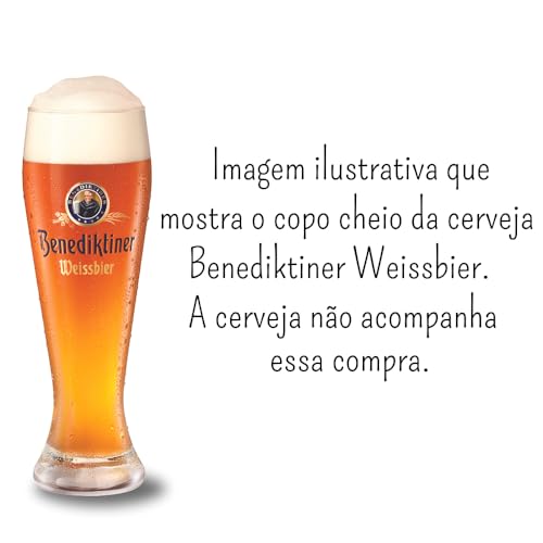 Pack Copo Benediktiner Weissbier – contendo 2 unidades com capacidade de 500ml cada.