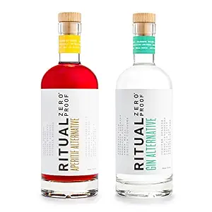 Ritual Zero Proof Gin & Aperitif Alternatives, 25.4 Fl Oz (750ml) each, Non-Alcoholic Spirits