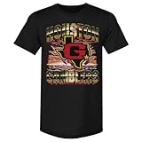 500 LEVEL Houston Gamblers Vintage Men's Premium T-Shirt (Tri Black, Medium)