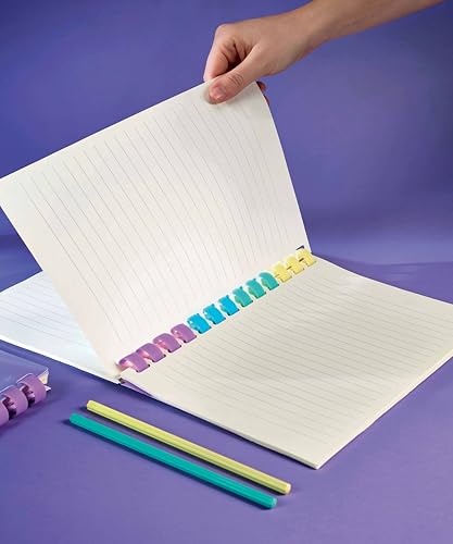 OSAMA - Ringbuch A5 15x21 aus Weichem Silikon, Notizblock Spiralblock mit Flexiblem Kratzfestem Einband mit 120 Linierte Blätter - Notizen für Schreibwaren und Bürobedarf, Block Notes Umweltfreundlich